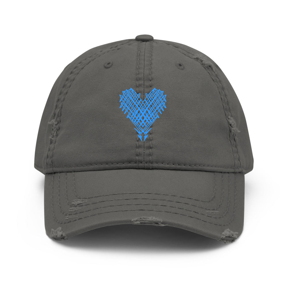 Distressed Heart Hat