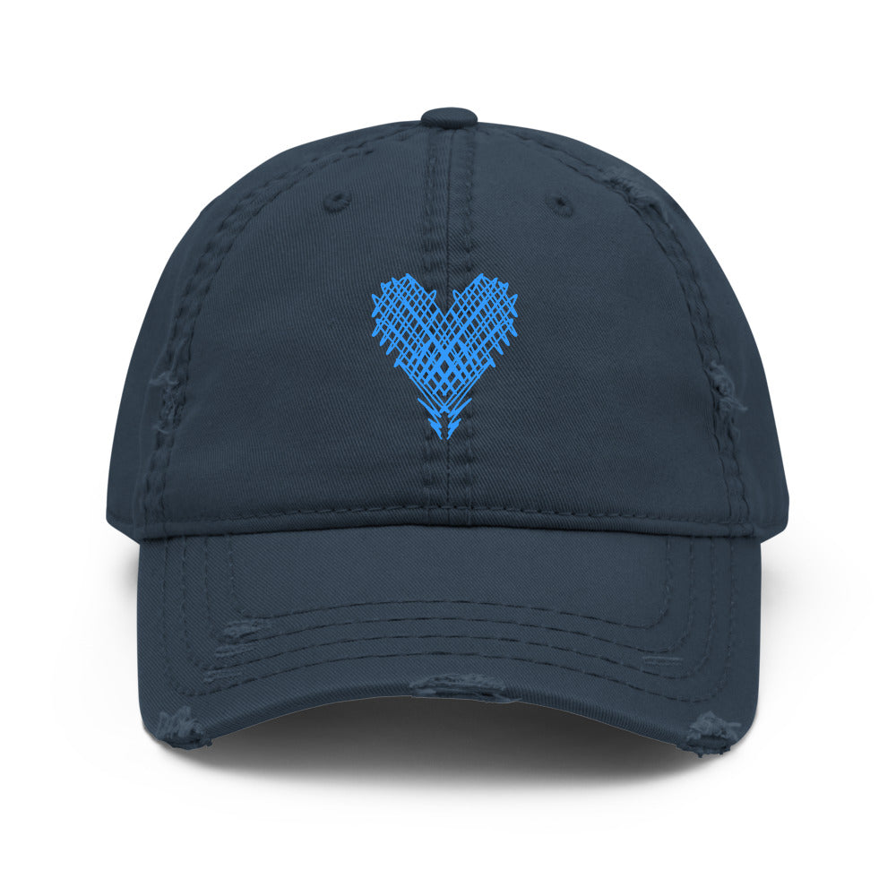 Distressed Heart Hat