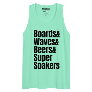 Men's Boards & Waves & Beers & Super Soakers Tank