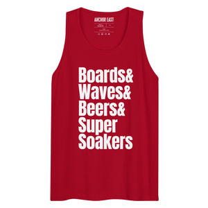 Men's Boards & Waves & Beers & Super Soakers Tank