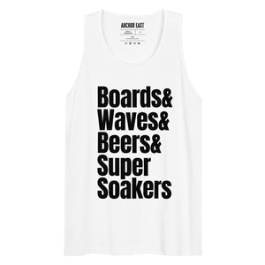 Men's Boards & Waves & Beers & Super Soakers Tank