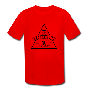 Boys Dri Fit Surf Competition Tee - red