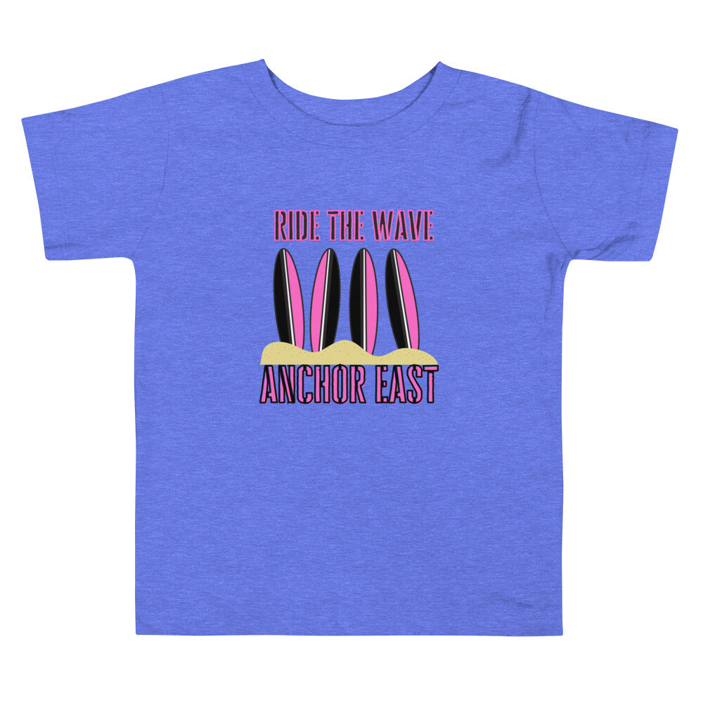 Girl Toddler Ride The Wave Tee